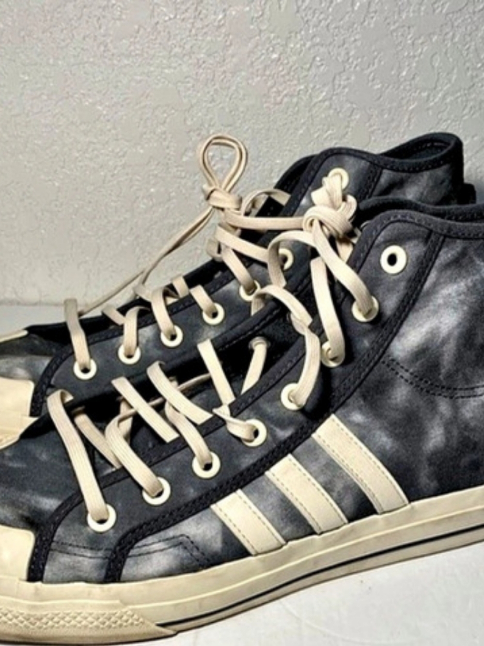 adidas Nizza Hi High-Top Sneakers Black & White US 10.5